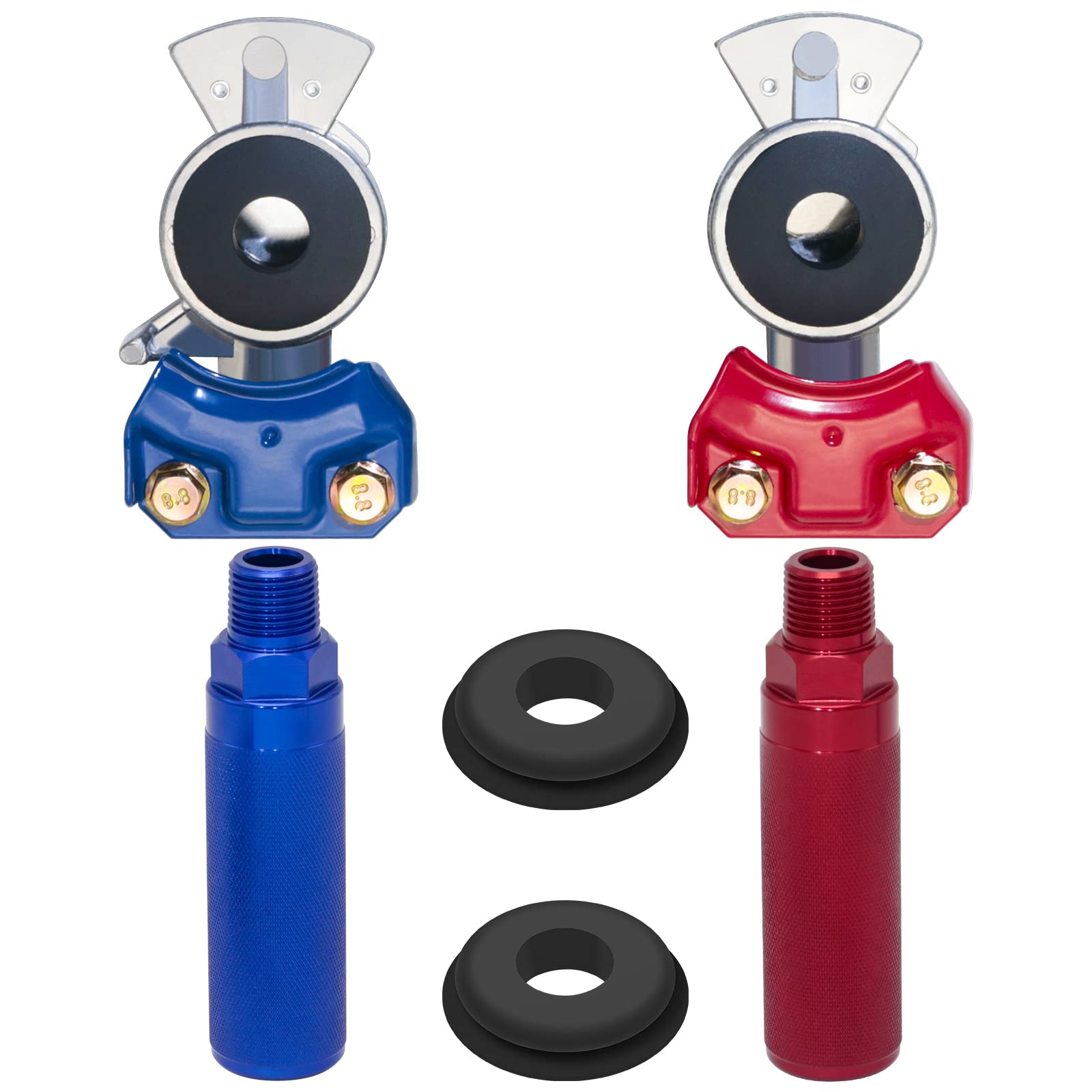 

Boeray Гладкая головка Воздушная гладкая головка для и прицепов с удлиненной рукояткой гладкой головки тягача с уплотнением для воздушного шланга, рукоятка для грузового лайнера, рукоятка для полуприцепов,