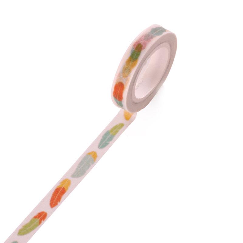 

8mm Narrow Decorative Washi Tape for Journaling and Stationery