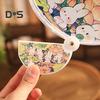 Cartoon Pattern Reflector Folding Fan Portable Lightweight Foldable Fan Fish Orange Panda Pattern Hand Fan
