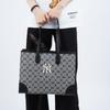 New MLB Monogram Collection Polyester Tote Bag Shopping Bag Shoulder Bag Handbag Regular Unisex Gray 3AORL021N-50GRS