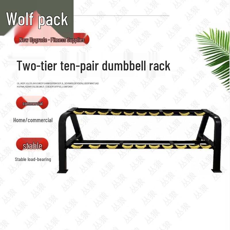 Conglang 10-Pair Double-Layer Dumbbell Rack