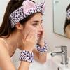 1 Set Absorbent Wristband Hair Styling Elastic Headband Plush Face Wash Cute Makeup Toiletries Multiple Colors