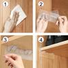 12 Pcs Punch Free Shelf Support Pegs Self Adhesive Shelves Clips No Drill Shelf Bracket Holders Pin for Kitchen Cabinet Book Shelves Closet Clapboard