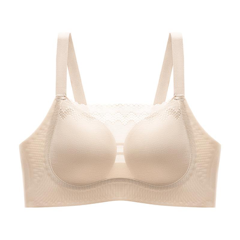 

Jelly soft support underwear lace anti-light tube top seamless upper support gathering adjustment chest M34/75