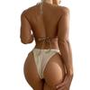 New Drawstring Strap Split Bikini Swimwear Bikini