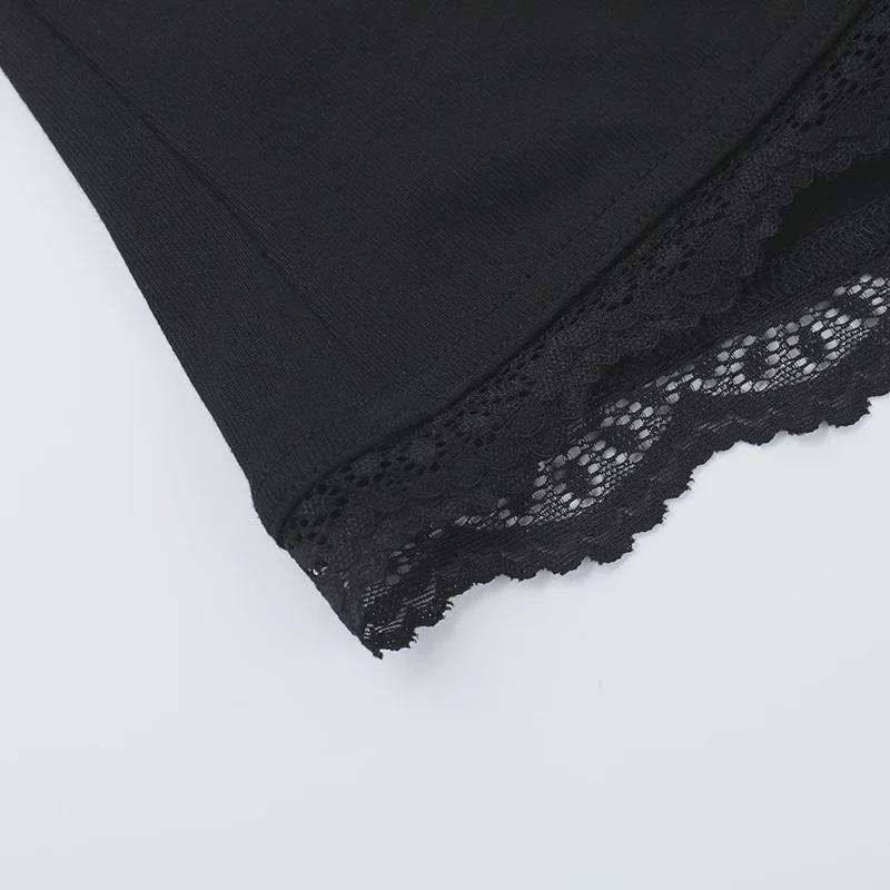 2025 Spring/Summer European & American Style Women's Sexy Slim Lace Long Sleeve Top