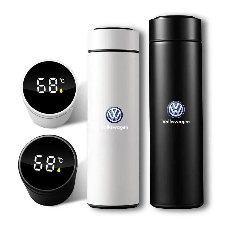Car Smart Thermos Bottle With Temperature Display Coffee Cup For Volkswagen Golf GTI MK1 MK2 MK3 MK4 MK5 MK6 MK7 MK8