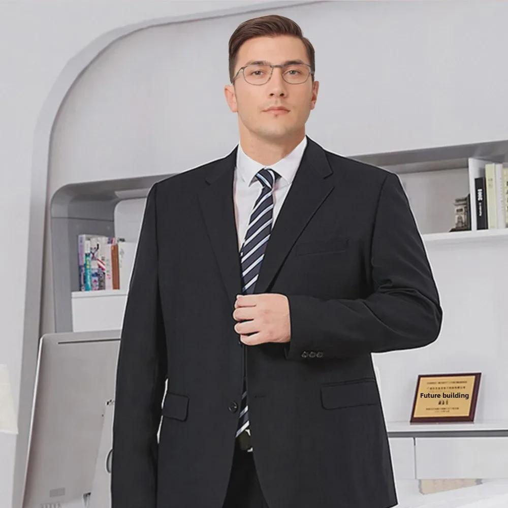 Men's Plus Size Black Suit: Business, Formal, Casual, or Wedding Wear