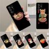 Ramen Katze Japanische Kunst TPU Handyhülle Für Samsung Galaxy note 10 pro S26 S25 S24 S23 S22 Ultra Plus S21 FE S20 Stoßfeste Hülle