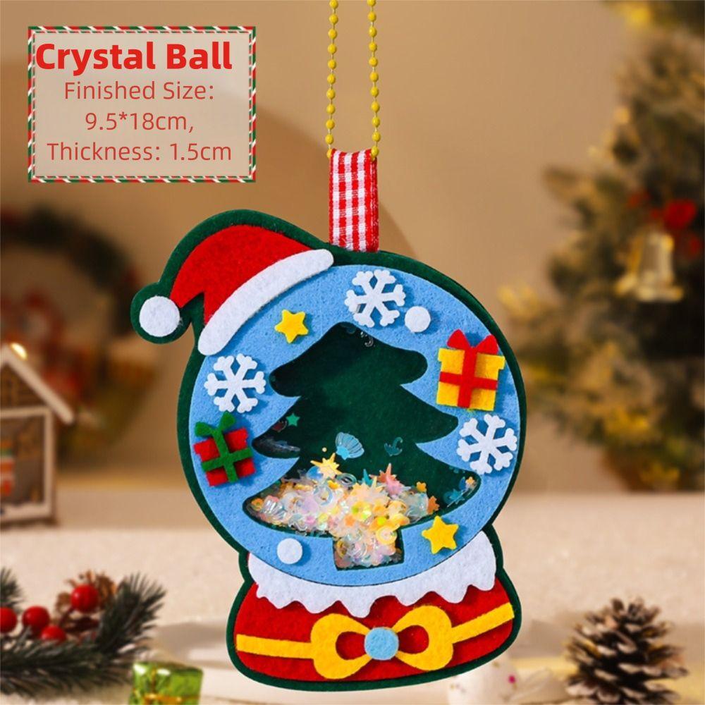 Handmade Craft Handmade DIY Pendant Cartoon Christmas Tree DIY  Kindergarten Activity
