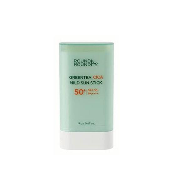 ROUND AROUND Green Tea CICA Mild Stick SPF50+ PA++++