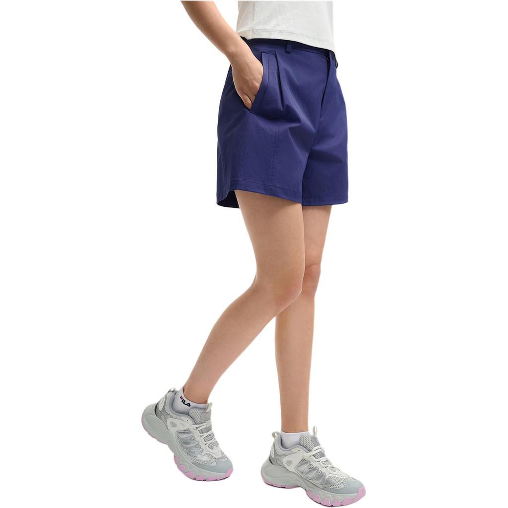Fila Heritage SS25 Fashion Comfortable Simple Three-Quarter Casual Shorts Women Shorts Lighthouse-Blue F11W528808F-BU