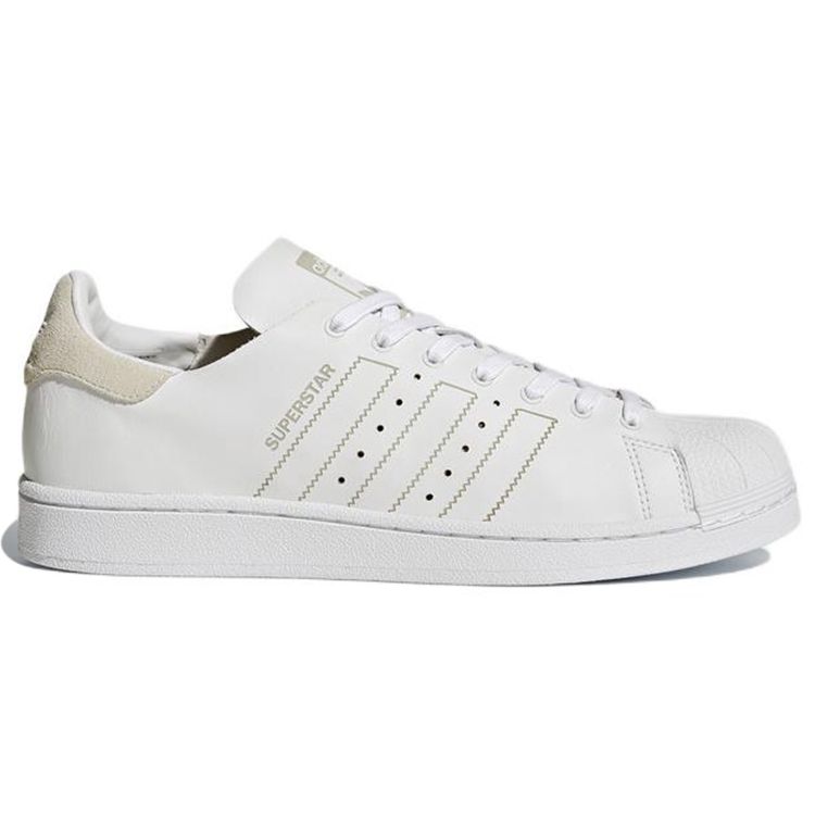 adidas Originals Superstar Decon Pelle Resistenti Leggere Basse Scarpe da Skateboard Sneakers Unisex Bianco Nuvola BY8699