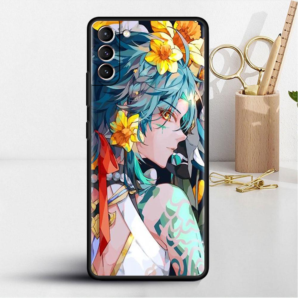 Hülle für Samsung Galaxy S20 S22 Ultra S21 FE S10 S9 Plus Note 20 10 Lite 9 Weiche Handyhülle Schale Genshin Impact