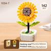 Cartoon Flower Building Blocks, Children's Educational Toys, Birthday Gifts for Boys and Girls, Camellia and Sunflower Model
