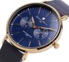 Salvatore Marra Italian Brand Unisex Quartz Watch with Calendar, SM15117L (Rose NV Navy)