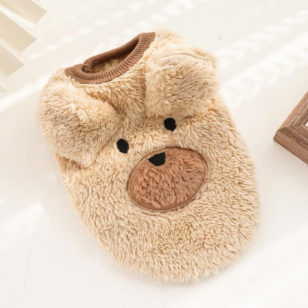 Puppy Flannel Warm Cat Teacup Dog Small Milk Dog Dog Cat Teddy Clothes Dog Vest Pet Supplies