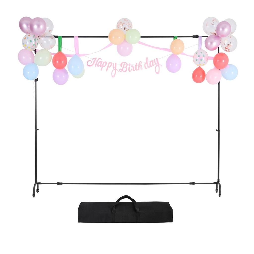 Backdrop Stand Movable Stand Kit 7 X 10 Ft for Party & Photo Video Studio