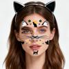 Face Tattoo Sticker Temporary Tattoo Cat For Women Temporary 7 Sheets/Set Party Decoration Waterproof  Home