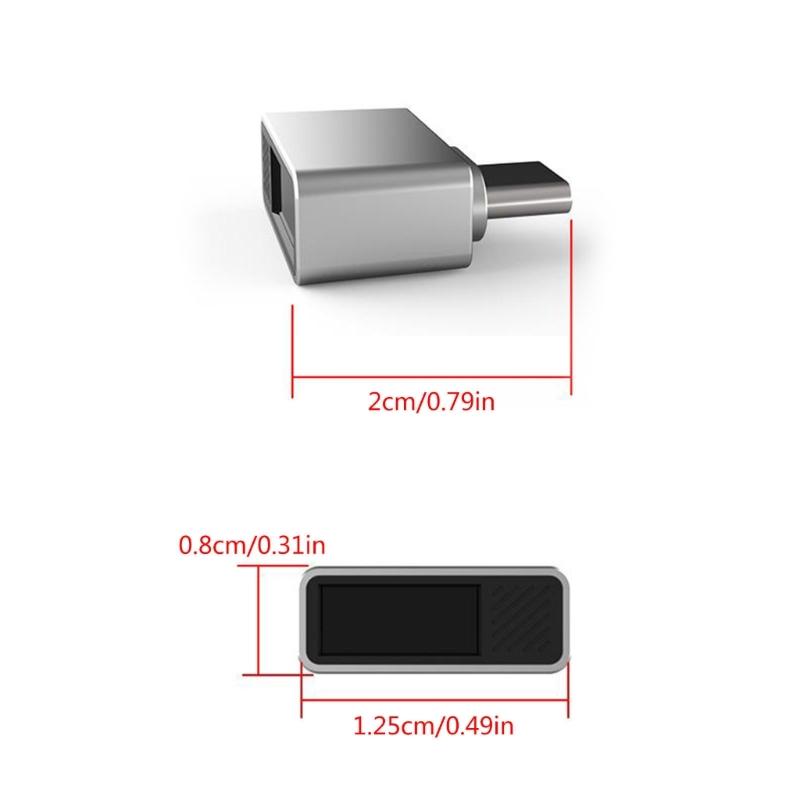 Tragbarer USB C Fingerabdruckscanner USB C Fingerabdruckleser für Windows Hello Anmeldung auf Laptops Desktops ohne Passwörter