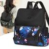 New Nylon Flow Printing Large Capacity Backpack Retro Women's Travel Backpack Wear-resistant Waterproof