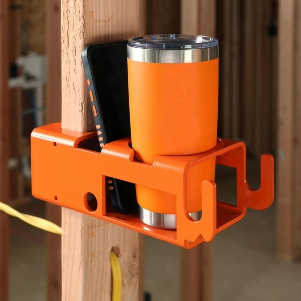 Gifts Orange Mug/Drink Holder Geometric Design Drink Tool Toll Bag Hoodie Hooks Portable Office Coffee Mug Holder