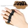 Hand Grip Pad Flexible Elastic Straps Fitness Hand Protector Four Finger Design Leather Layer For Gym Exercise Comfort