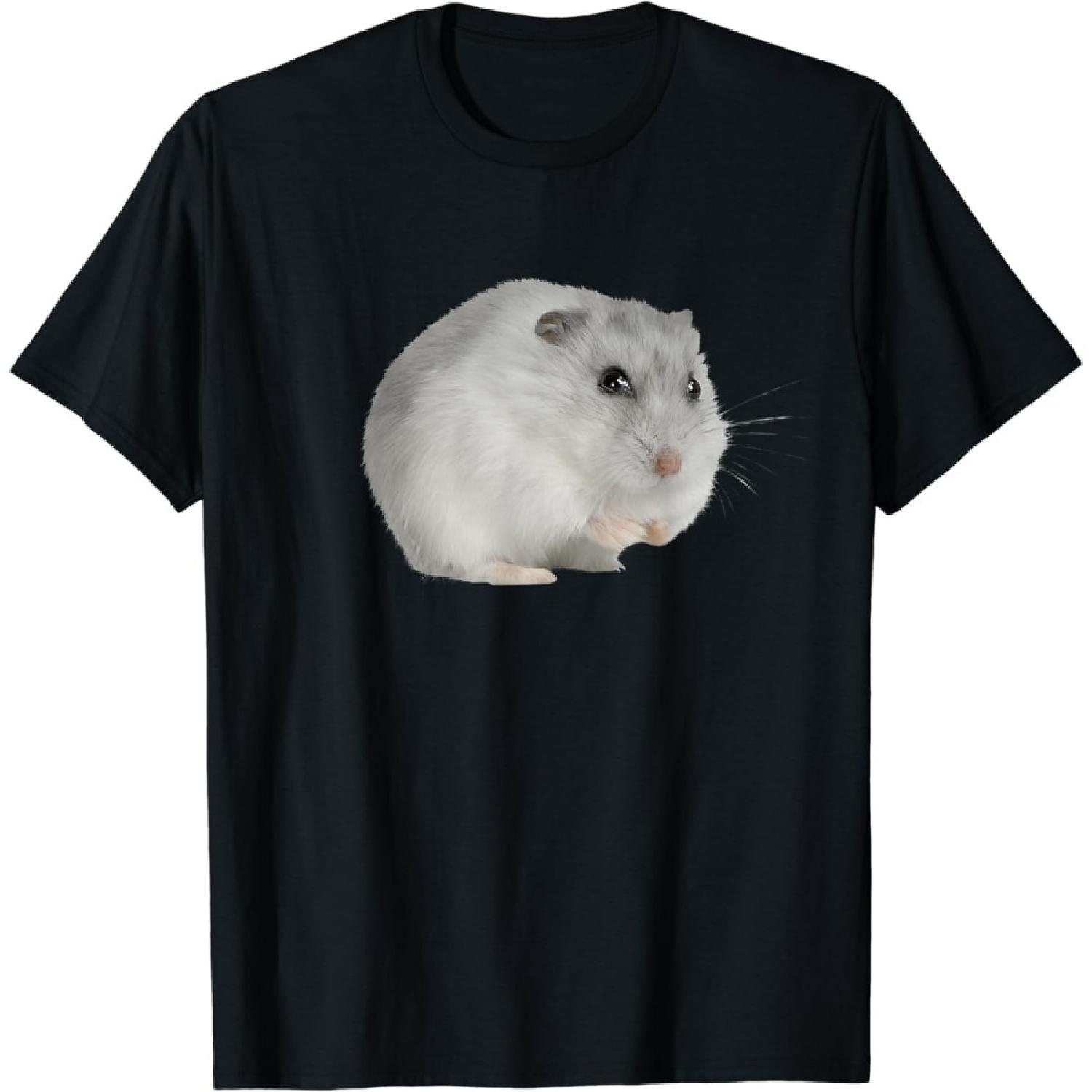 

AhCor Sad Hamster Meme Hamster with Watery Eyes for Hamster Lover T-Shirt XXXXXL різнокольоровий