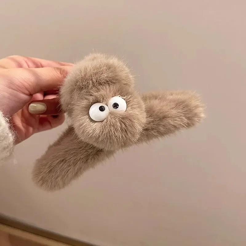 

Cute Plush Hair Claw Elegant Plush Clamp Fashion Shark Clip Fashions Women Girl Clip Hair Accessories Gifts