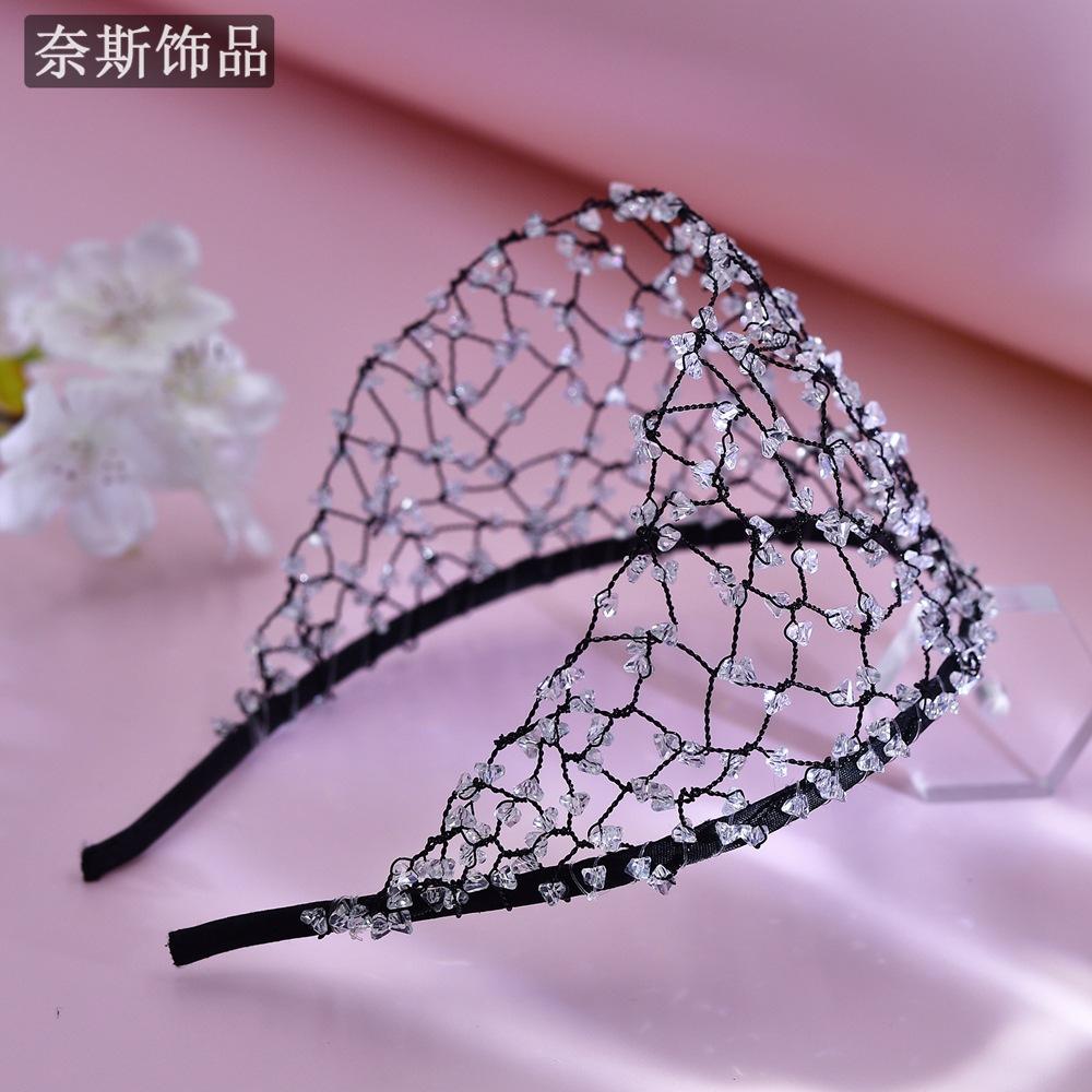 

Винтажное украшение для головы: Роскошная и изысканная сетка для волос и повязка для волос A102