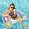 Klapp klapp gestreiften gestreiften bett schwimmende betten auf die aufblasbare lounge stuhl wasser