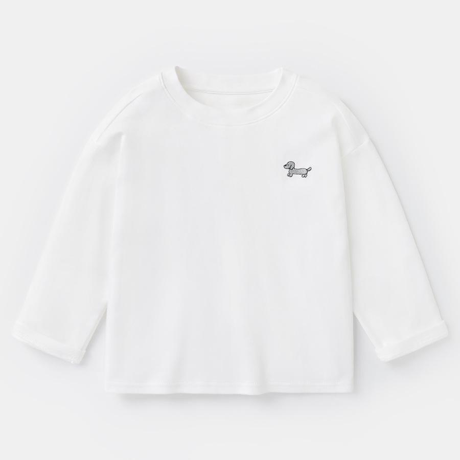 Boys' Striped Long-Sleeve Antibacterial Cotton T-Shirt