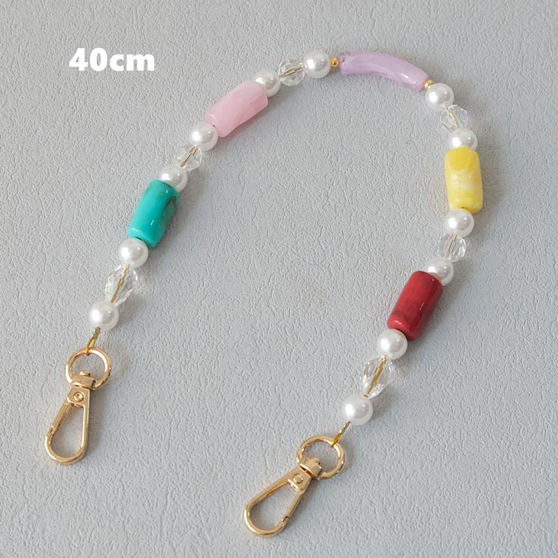 New Fashion Woman Bag Accessory Detachable Candy Beaded Chains Cute Acrylic Luxury Strap Women Elegant Bag Shoulder Handle Chain