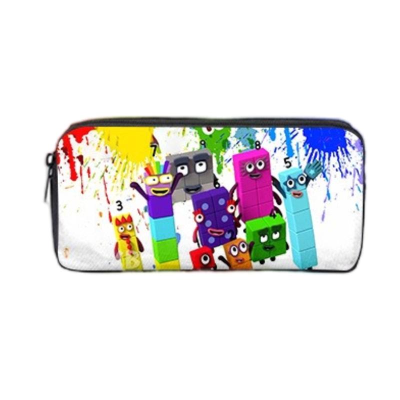 

Мультяшный рюкзак Numberblocks с цифровыми строительными блоками Прочный Водонепроницаемый и Дышащий Blocks PenBag