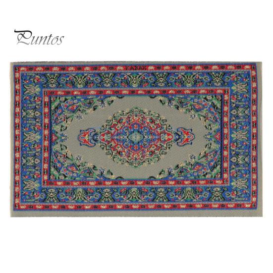 

1/12 Мініатюрний ляльковий будиночок Туреччина Килимок Додаткові меблі для лялькового будиночка синій