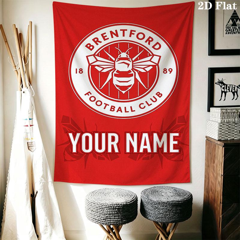 Custom Brentford Wall Hanging Printed Fabric Blanket Decorative Tapestries for Bedroom Living Room Home Decor