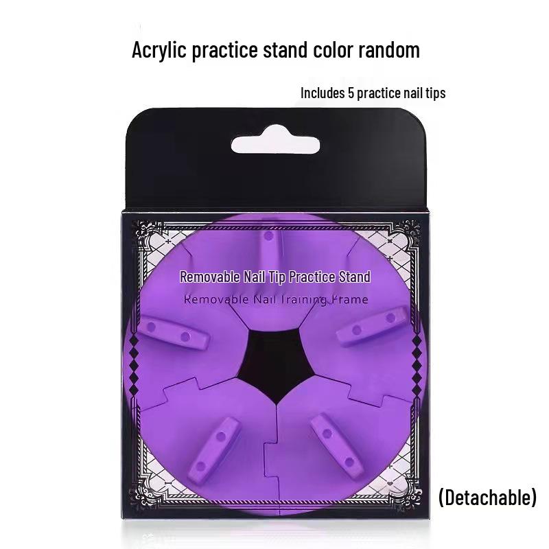 Beginner's Nail Art Practice Stand with Lotus Base