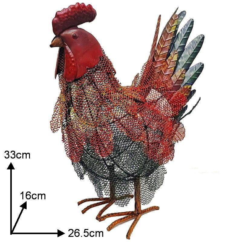 

Animal Ornaments Agritainment Iron Floor Sculptures Miniature Creative Ornaments for Courtyard Garden Decoration Accessories