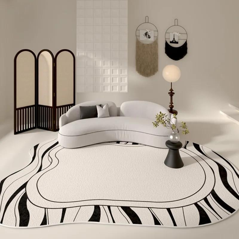 

Living Room Carpet Home Decoration Luxury Modern Rug Big Size Irregular Floor Mat Anti-slip Bedroom Large Area Rugs 50x80cm