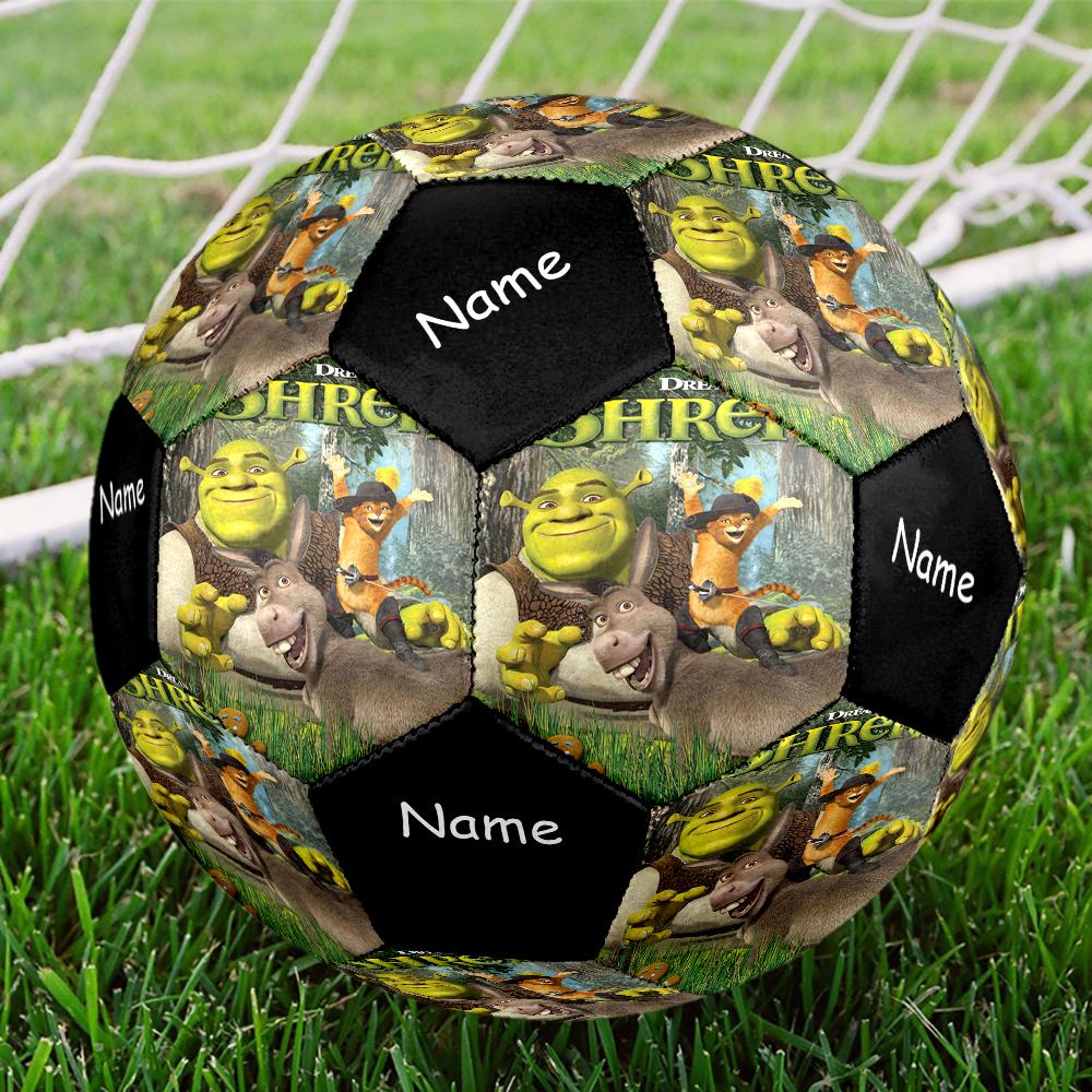 Custom Name Shrek Theme Size 5 Soccer Ball, Suitable for Both Indoor and Outdoor Matches, a Gift Suitable for Everyone.