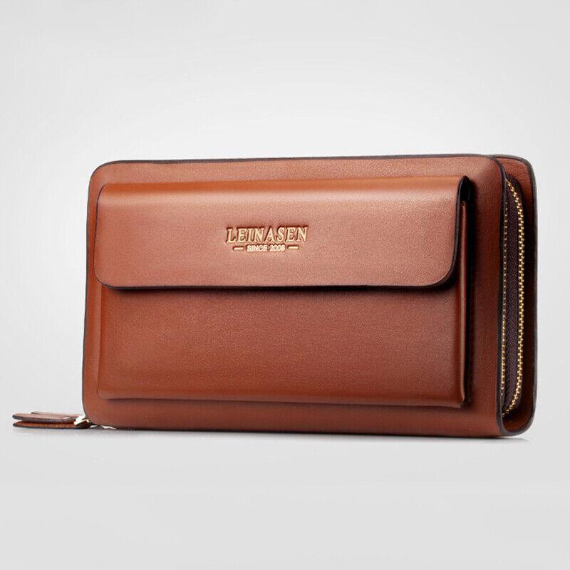 

Men Clutch Bag Men s Long Purse Large Capacity Men s Wallets Cell Phone Pocket Passcard Pocket High Quality Wallet Bags
