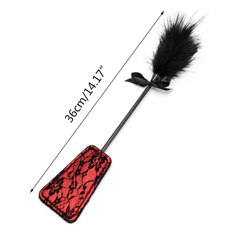 Bdsm Feather Tickled Whip Bondage Erotic Punish Fetish Leather Spanking Paddle Play Flogger
