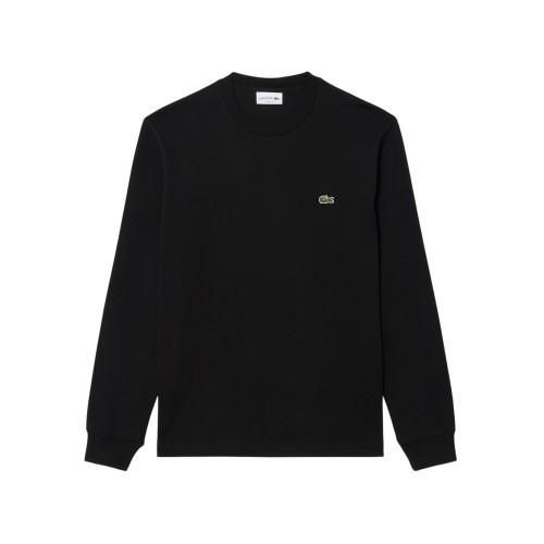 Lacoste Mens Crocodile Print Cotton Regular Long-Sleeved T-Shirt