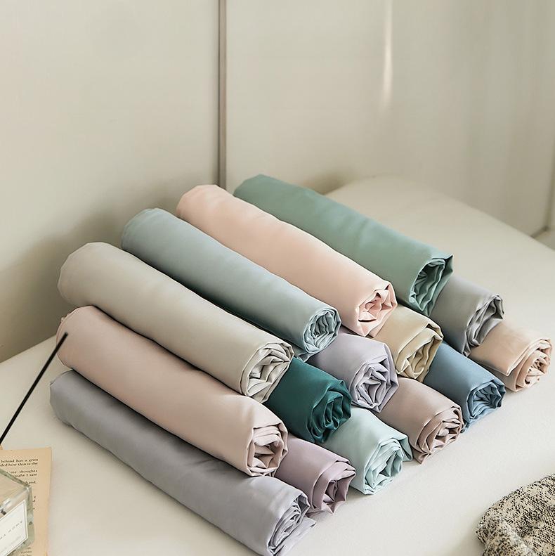Leisel Tencel Pillowcase Single Pack - Single Pillowcase Solid Color Pillowcase Bedding Pillow Core Kit