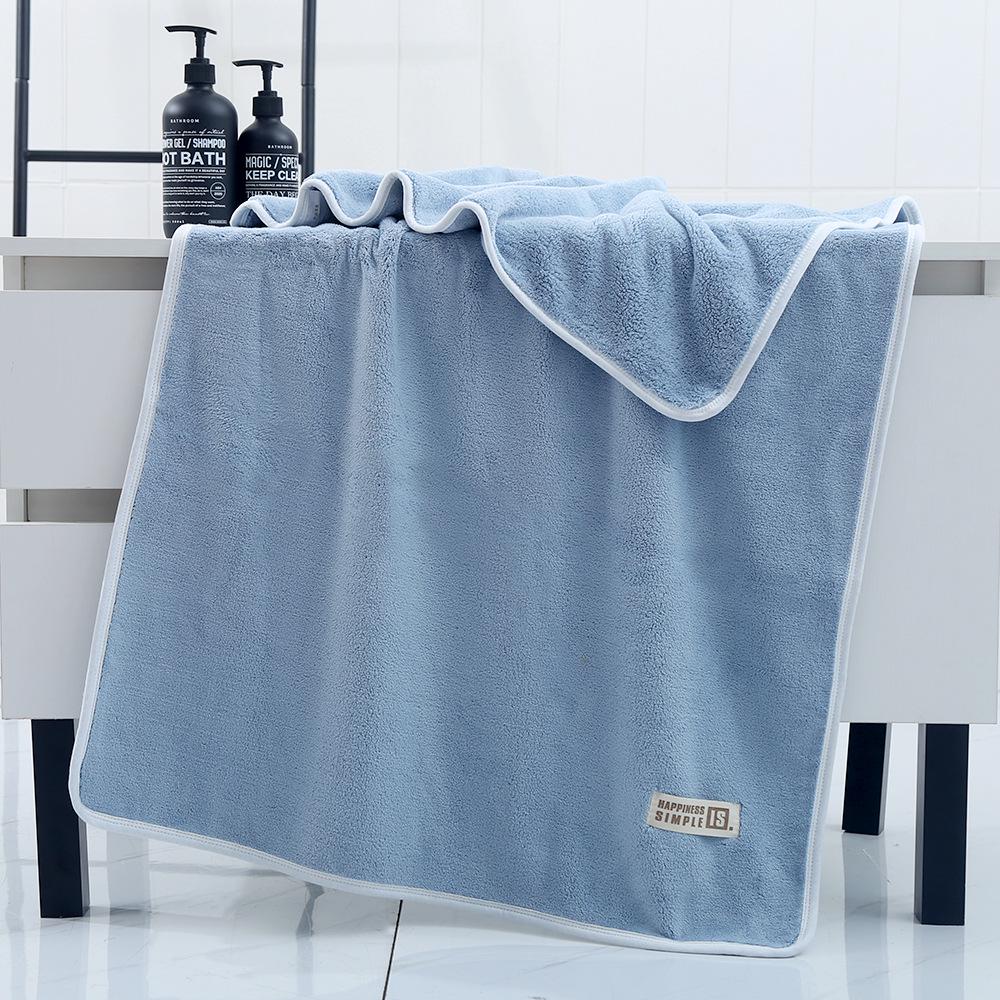Super Thick 530g Coral Fleece Bath Towel - Large, Quick-Dry, Absorbent for Women & Adults