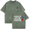 2026 Spanish Quote Cool Frog With Camera Graphic Vintage Washed T Shirt Latin Music Lover Casual Oversized Short Sleeve Streetwe