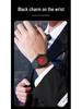 Men's Arabic Numerals Black Matte Quartz Watch