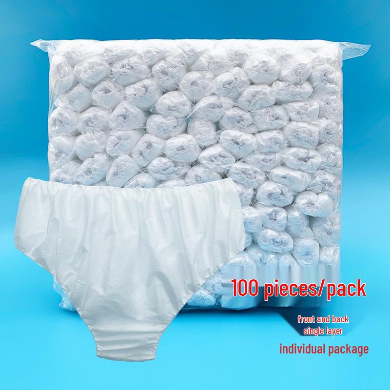 Unisex Disposable Sauna Shorts - Non-Woven Plus Size Underwear for Beauty Salon, Sweat, and Bathing One Size