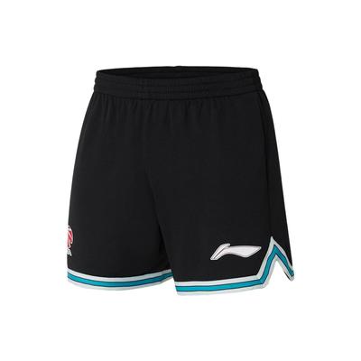 Li Ning CBA Series 2022 CBA Game Shorts Logo Sports Basketball Shorts Men Shorts Black AAPS143-2
