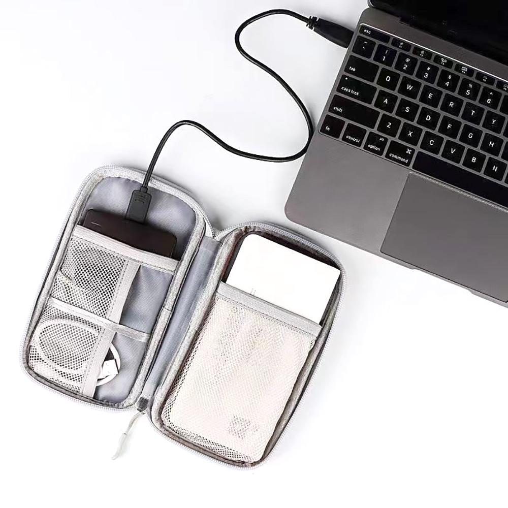 11*19cm Portable Storage Bag Cable Earphone USB Power Bank Pens Toiletries Accessories Waterproof Travel Organizer Case